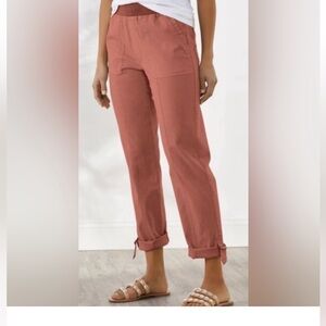 Soft Surroundings Large Used Pink Medina Utility Pant Cuffed